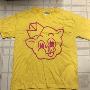 Yellow pink shirt